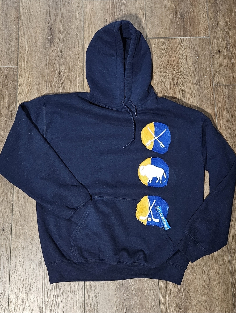 Navy Buffalo Hockey Hoodie-Buffalo Sabres Inspired